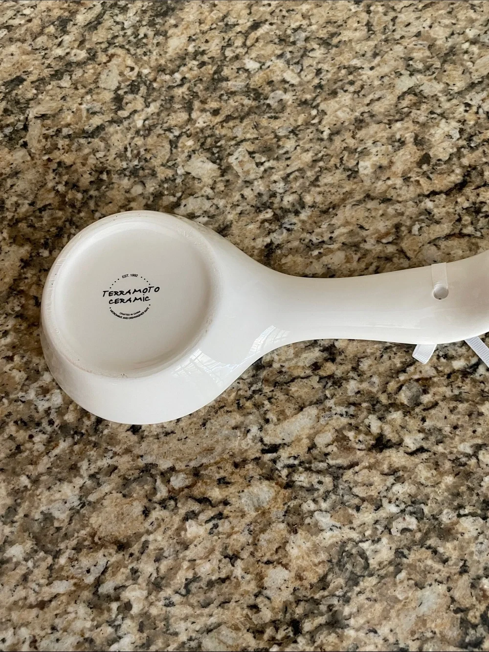 Black & White Checker Spoon Rest - Stylish Ceramic Kitchen Accessory